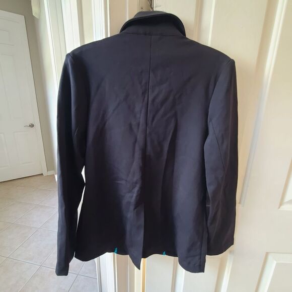 LOHLA The Clubhouse Black Women's Blazer with Silver Star Buttons Size SMALL - Picture 6 of 6
